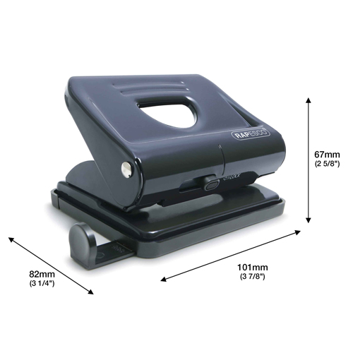 820 2-Hole Metal Punch - Black - immagine 2