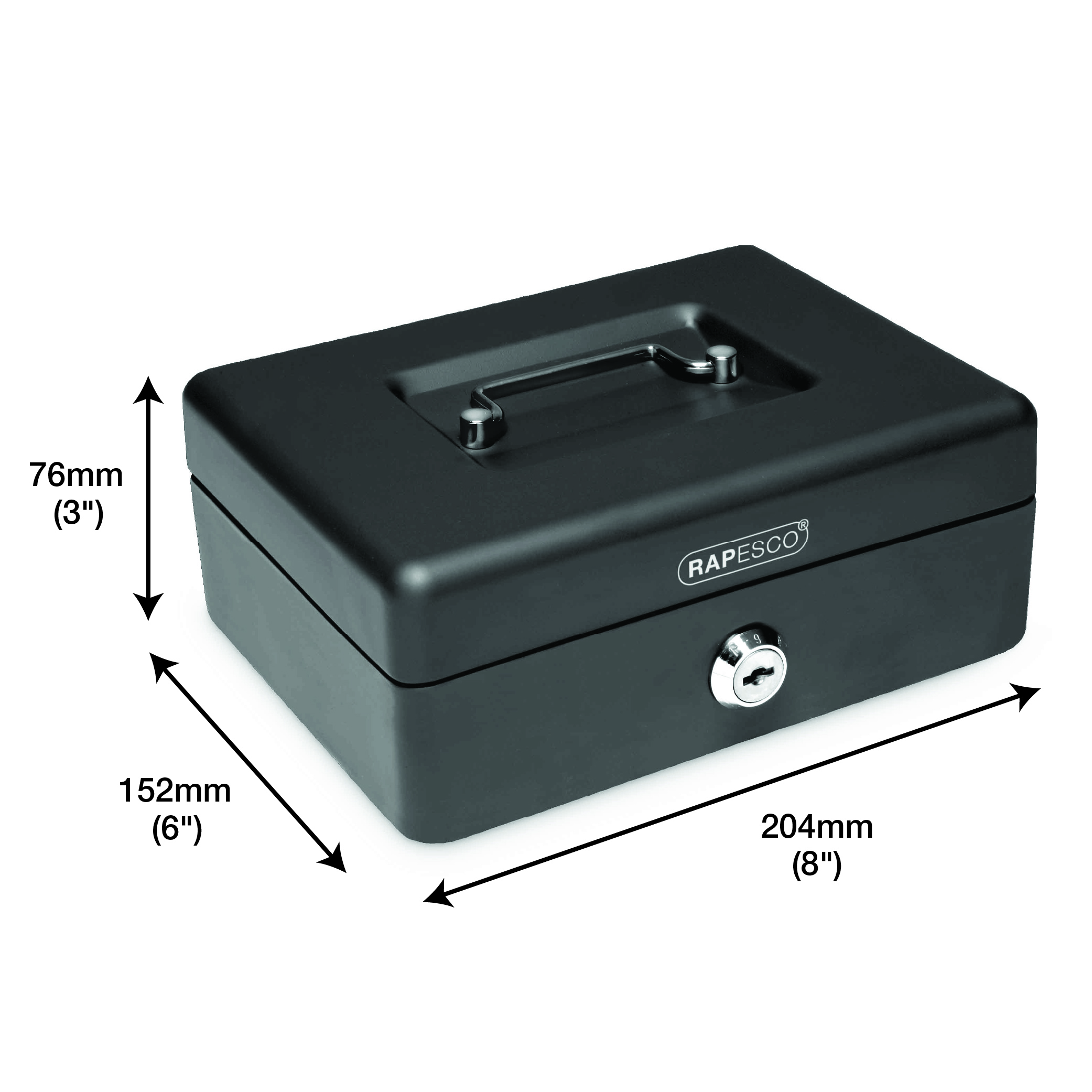 Cash Box 8" (20cm) - Black - immagine 3