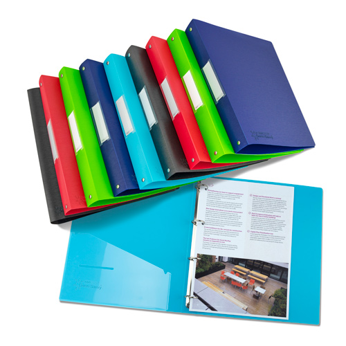 4-Ring Binders with Antibacterial Protection - 35 mm Spine - A4 - Assorted - Pack of 10