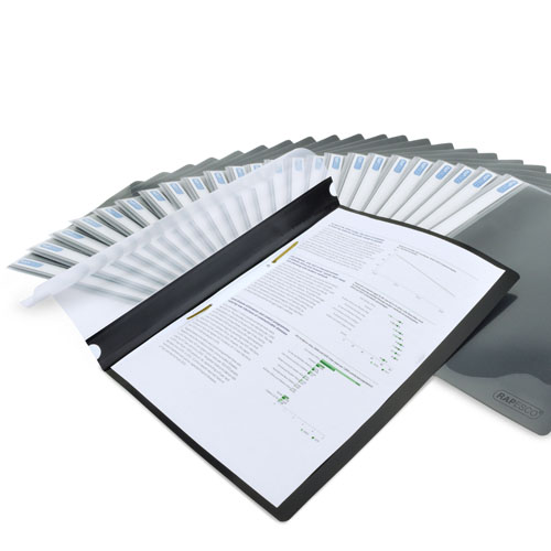 ECO GRS Recycled A4 Recycled Report File - Black - Pack of 25