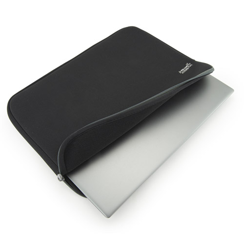Germ-Savvy® Antibacterial 17.3” Laptop Sleeve - Black - immagine 3