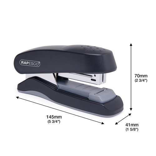 Flat Clinch Half Strip Stapler - Black - immagine 2