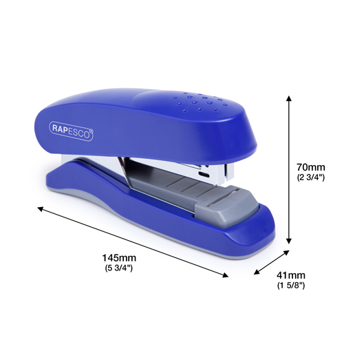 Flat Clinch Half Strip Stapler - Blue - immagine 2