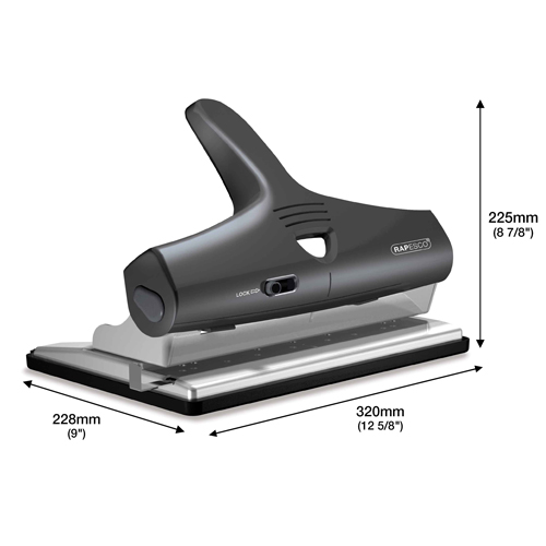 ALU Adjustable 2, 3 & 4 Hole Punch - Black/Silver - immagine 3