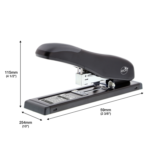 Germ-Savvy® Antibacterial ECO HD-100 Heavy Duty Stapler & 2000 x 923/10 mm Staples - Black - immagine 6