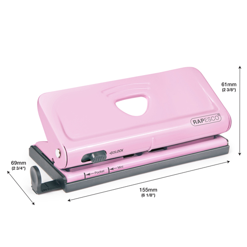 Adjustable 6-Hole Organiser/ Diary Punch - Candy Pink - immagine 2