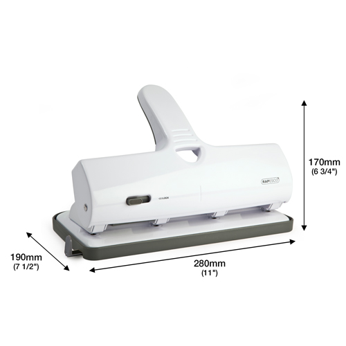 ALU 40 Heavy Duty 4-Hole Punch - White - immagine 5