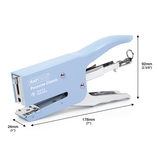 Porpoise Classic Stapling Plier - Powder Blue - immagine 6