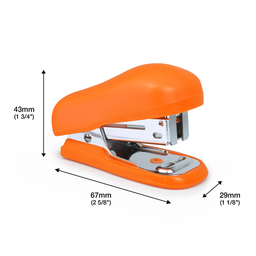 Bug Mini Stapler & 1000 26/6mm Staples - Orange - immagine 5