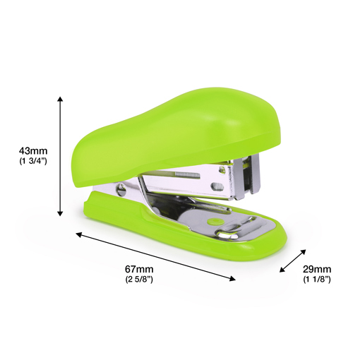 Bug Mini Stapler & 1000 26/6mm Staples - Green - immagine 5