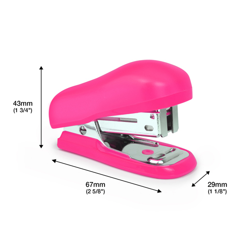 Bug Mini Stapler &1000 26/6mm Staples - Hot Pink - immagine 5