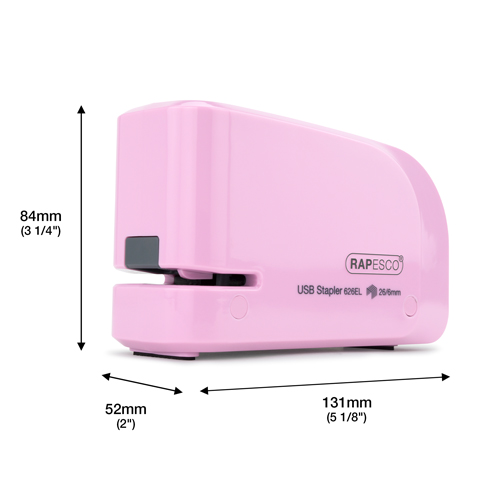 626EL Automatic USB Electric Stapler & 1000 26/6mm Staples - Candy Pink - immagine 6