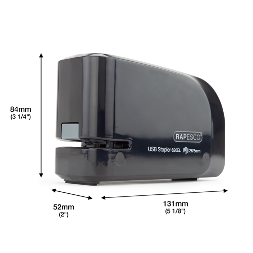 626EL Automatic USB Electric Stapler & 1000 26/6mm Staples - Black - immagine 6