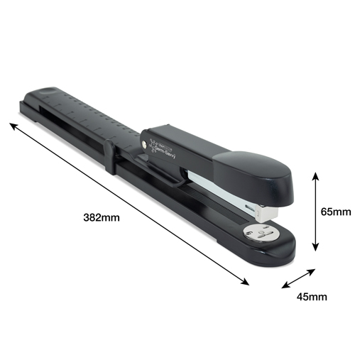Germ-Savvy® Antibacterial Marlin Long Arm Metal Stapler & 5000 26/6mm Staples - Black - immagine 6