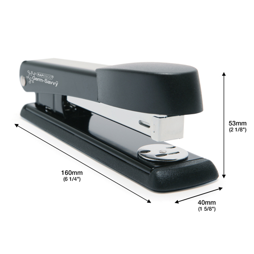 Germ-Savvy® Antibacterial Marlin Metal Stapler with R4 Staple Remover & 5000 26/6mm Staples - Black - immagine 6