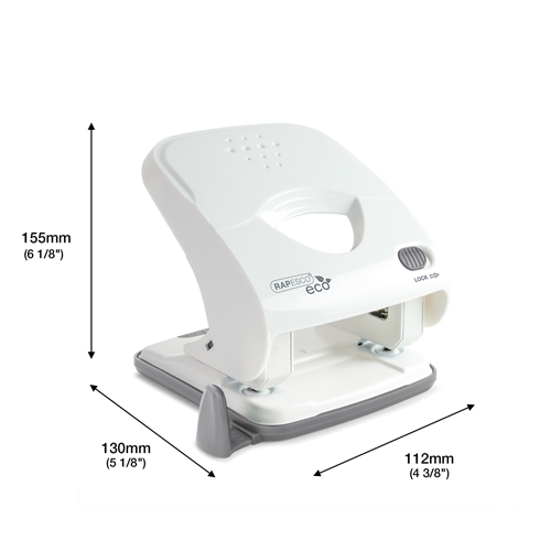 ECO X5-30ps Less Effort 2-Hole Punch - White - immagine 4
