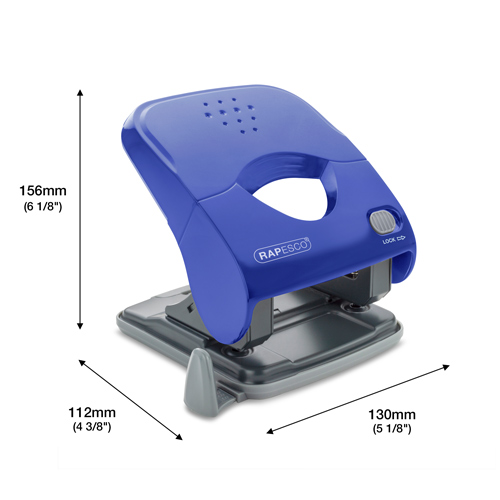 X5-40ps Less Effort 2-Hole Punch - Blue - immagine 6