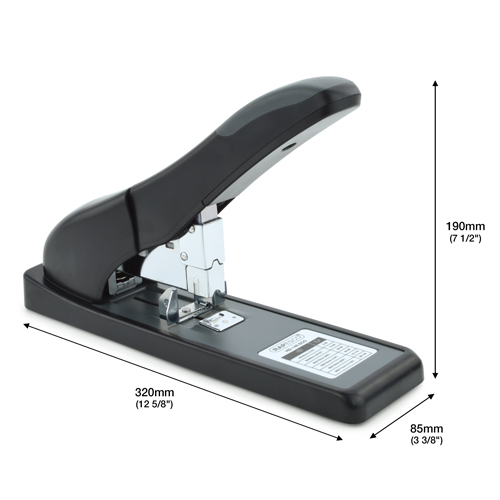 ECO HD-140 Heavy Duty Stapler & 1000 923/12mm Staples - Black - immagine 6