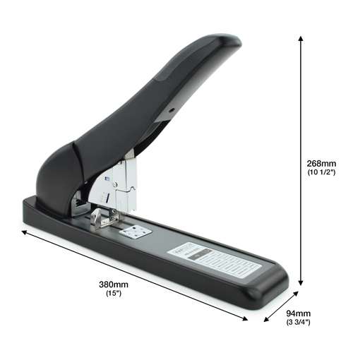ECO HD-210 Heavy Duty Stapler & 1000 923/15mm Staples - Black - immagine 6