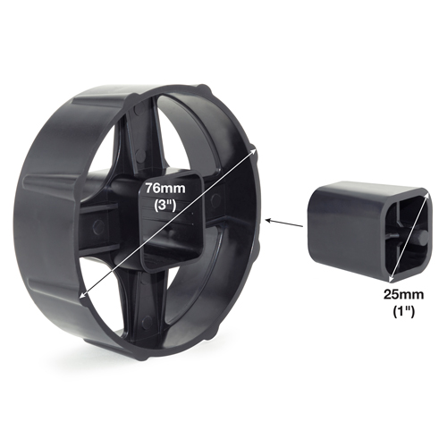 Tape Dispenser 25mm Core Wheel Replacement - immagine 4