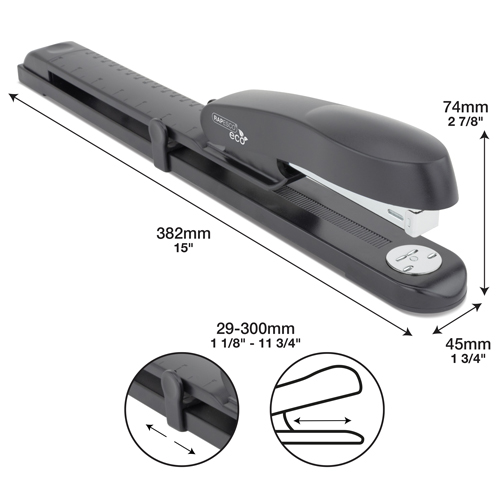 ECO GRS Long Arm Stapler - Black - immagine 5