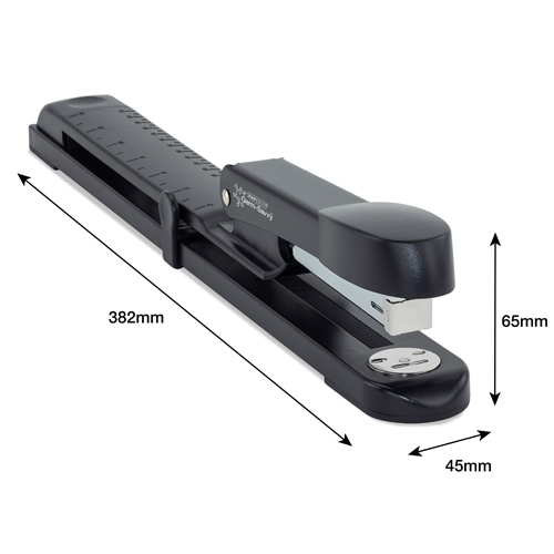 Germ-Savvy® Antibacterial Marlin Long Arm Metal Stapler - Black - immagine 5