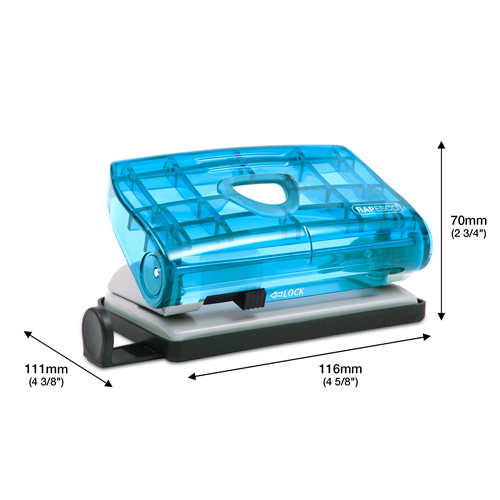 810-P 2-Hole Punch - Blue Transparent - immagine 2