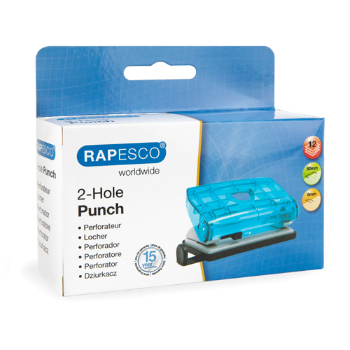810-P 2-Hole Punch - Blue Transparent - immagine 3
