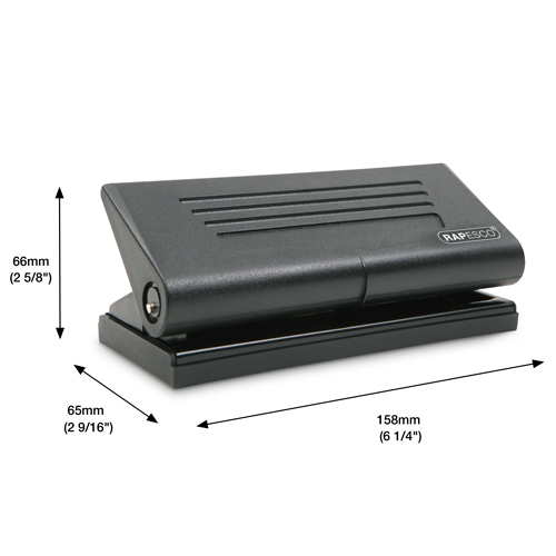 66-P 6-Hole Diary Punch - Black - immagine 3